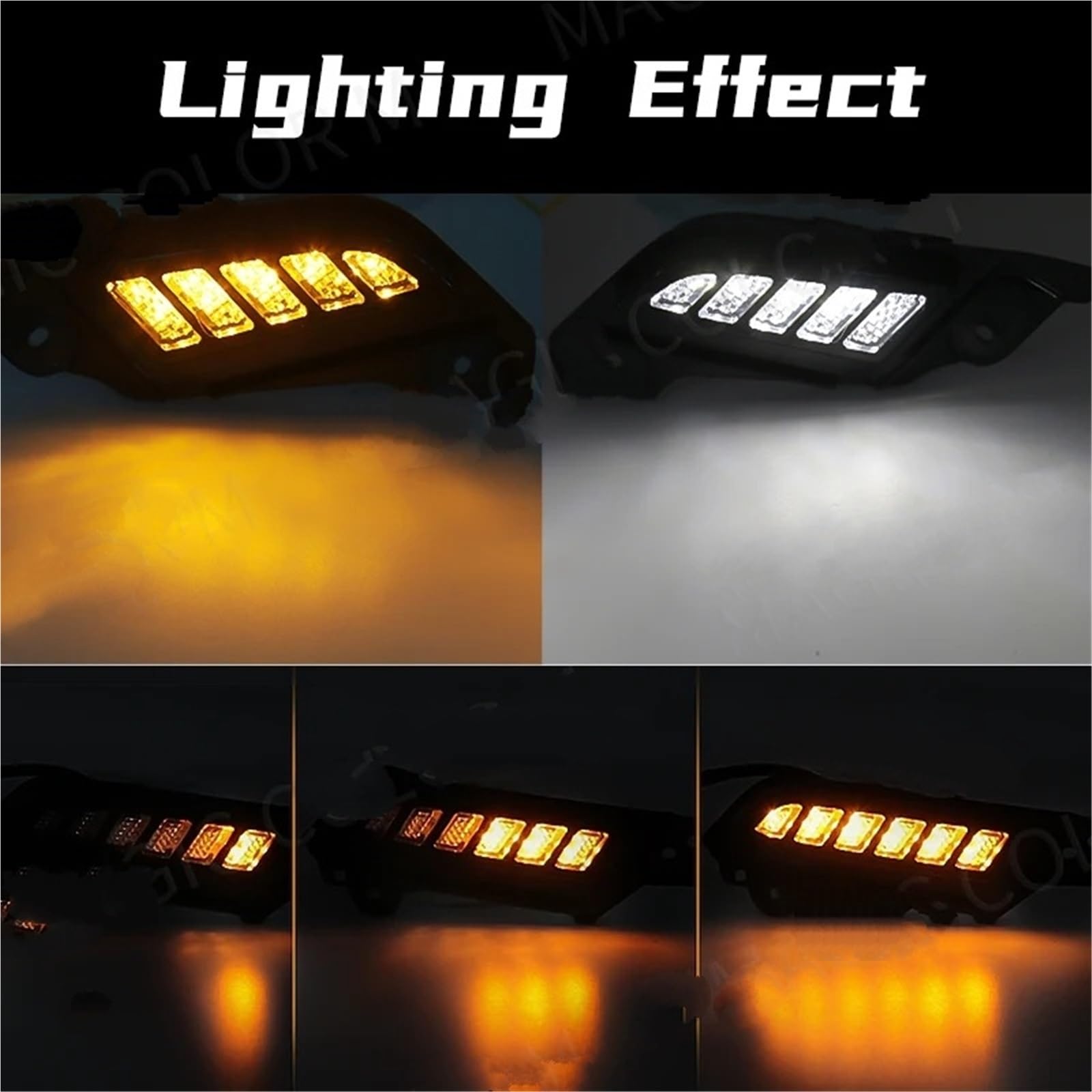 Gruppo Ottico Anteriore Luci Diurne A LED DRL Per Auto Da 12 V Bianche Indicatori Di Direzione Gialli Accessori Per Toyota Per Tacoma 2012 2013 2014 2015 Fari Auto