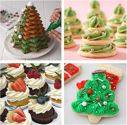 Miniatura 8 de GZMAISULEE Bolsas de pastelería desechables de 14 pulgadas, 100 bolsas de pastelería gruesas antiestallido con 6 lazos para bolsas de glaseado para