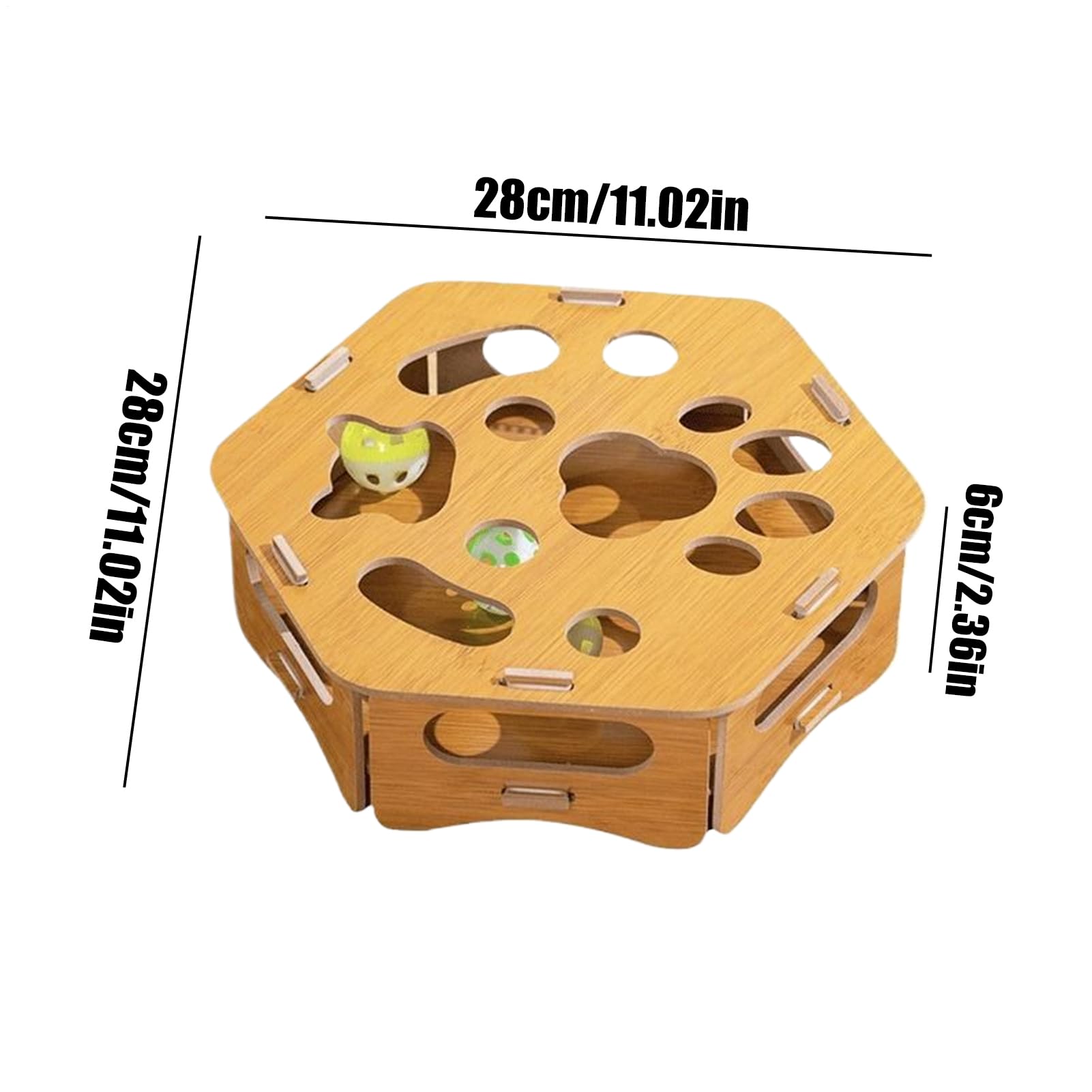 Générique Coffre à Griffoir Puzzle pour Chat Jouet en Bois d'Enrichissement