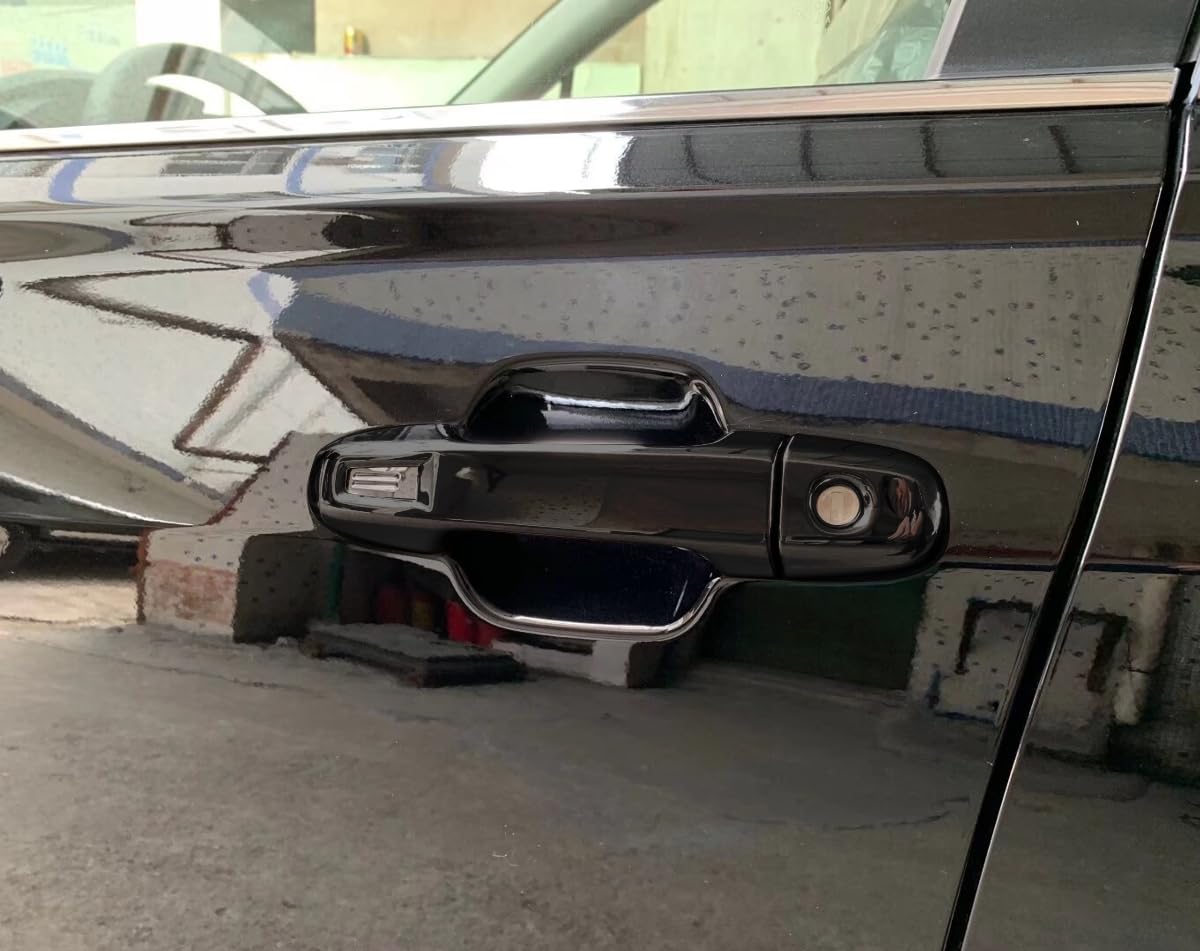 Carbon Fiber ABS Side Door Handle Bowl Cover Trim For Subaru