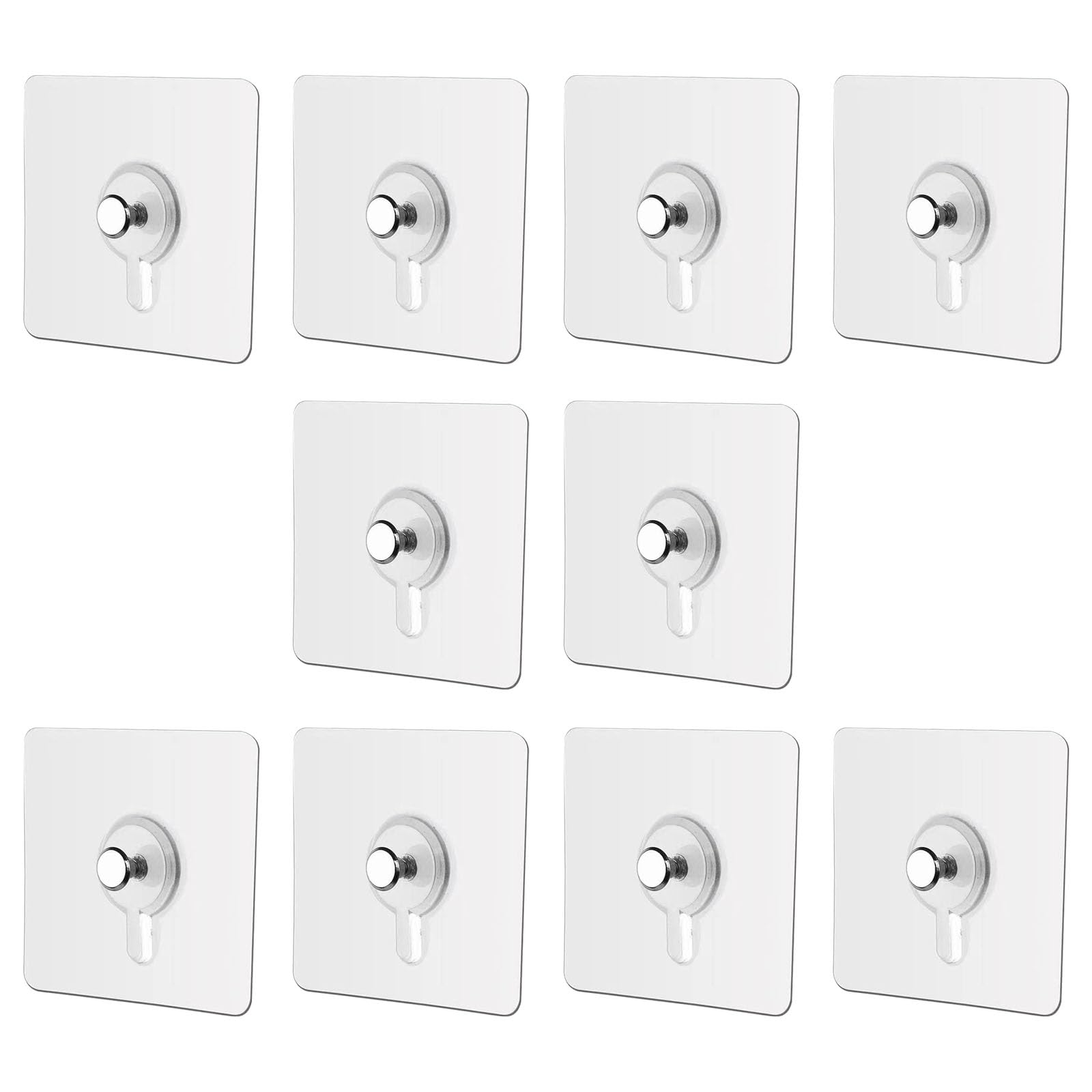 Yhplxyuus Space Saving Hooks Set of 10 Screwless Bathroom Kitchen Storage Great for Smooth & Decor Damage Release Picture Hangers