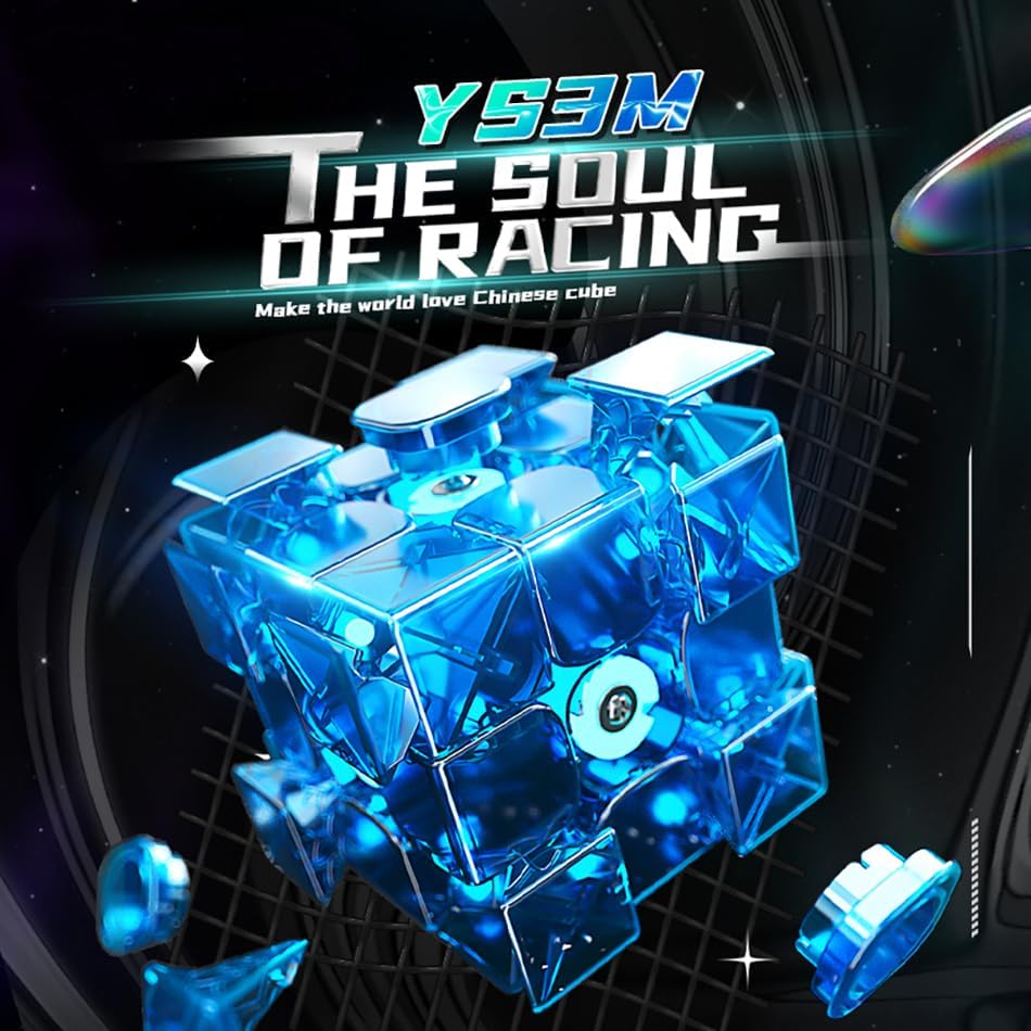Miniatura 3 de Willking MoYu HuaMeng YS3M 2023 3x3 Cubo magnético de velocidad Moyu YS 3M magnético profesional 3x3 sin calcomanías mejorado Ver. of The Moyu Super