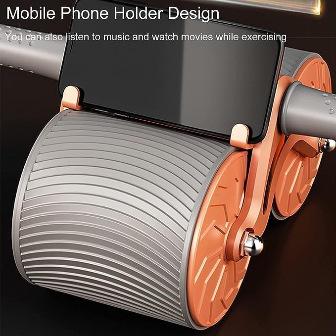 Outdazzle- Ab Roller with Handle and Knee Pad- AB Roller -for Abdominal Stomach - ab excersice equipment - abs workout equipment -with mobile holder design- ab excerciser for men | ab roller wheel 4