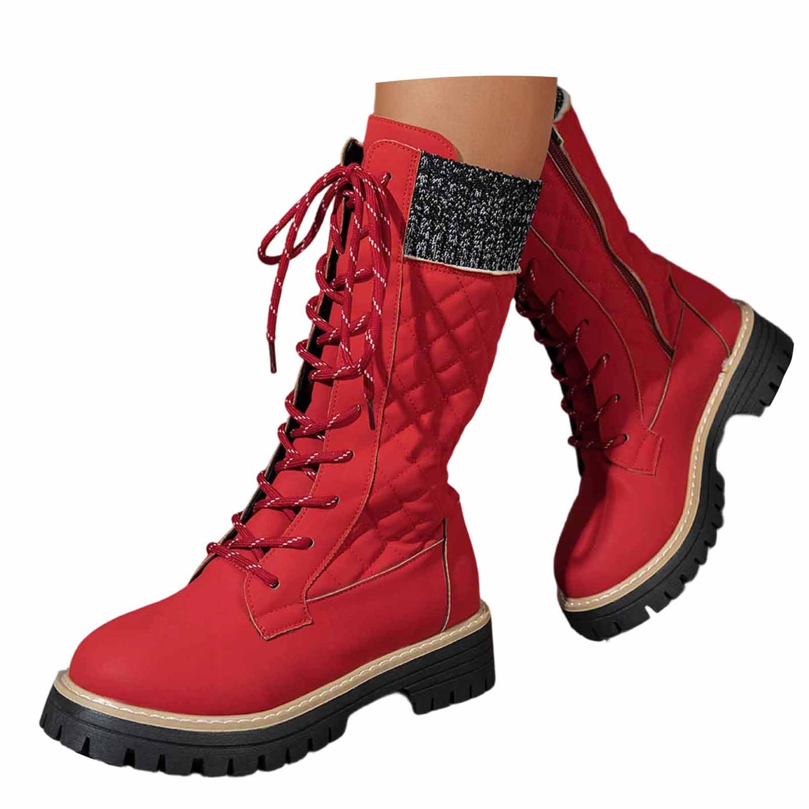 Generico Scarponi Neve Donna Antivento Stivali Con Fodera Stivaletti Invernali Doposci Termiche Scarpe Da Neve Imbottiti Dopo Sci Per All'Acqua Trekkin Impermeabili Snow Boots