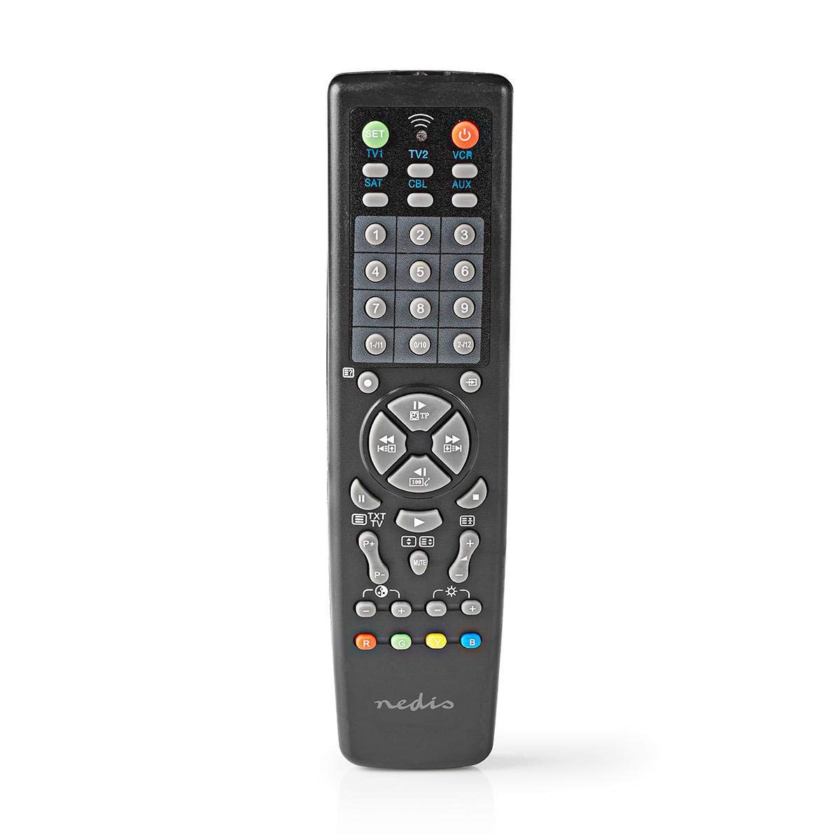 Nedis Universal Remote Control 10 DevicesPreprogrammed  With Over 250 Brands TvCtvVcrDbsSatCblHifiCdLdVcdDvd from B&Q
