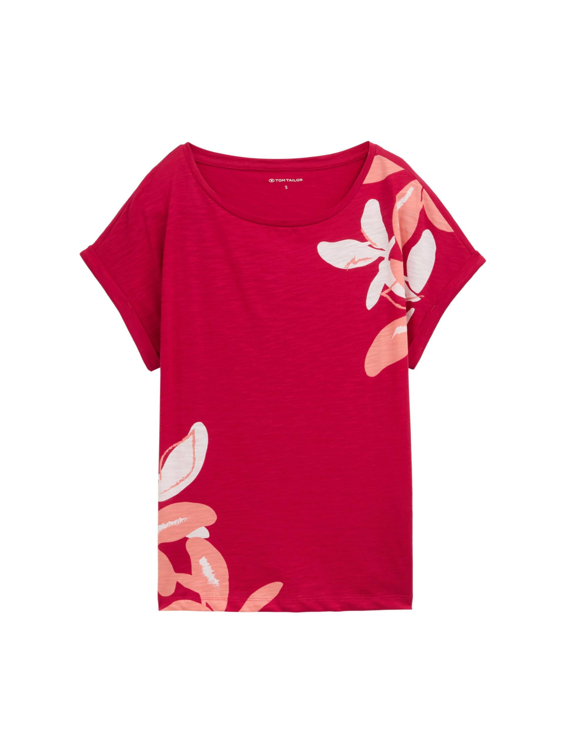 Tom Tailor Damen T-Shirt mit Flora-Print