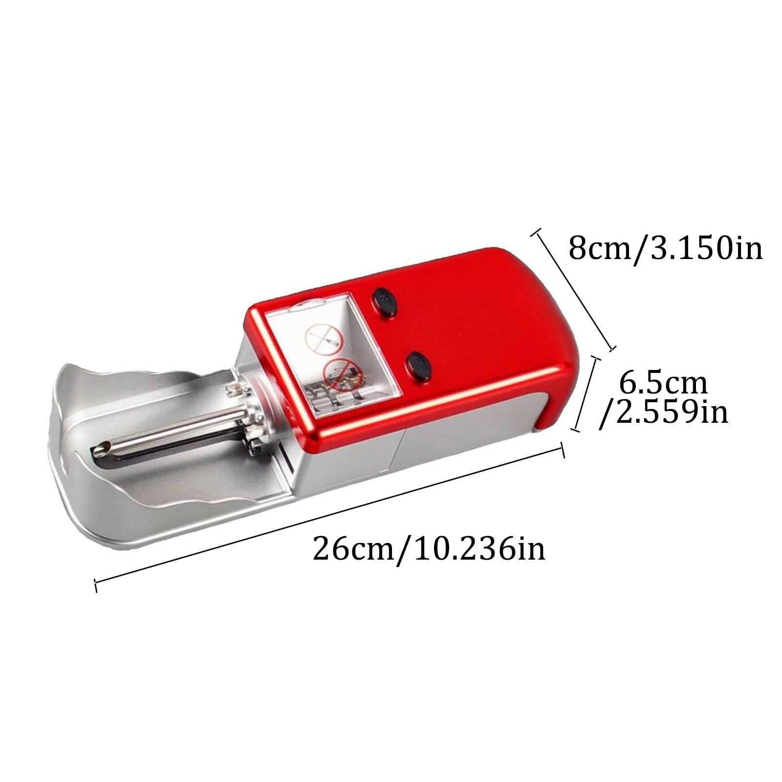 Automatico Della Sigaretta Del Rullo Del Tabacco Delle Macchine Di Riempimento Della,Arrotolatore Automatico di Sigarette,Regolazione Dell'Elasticità a 5 Velocità,Avvio di U(Size:8mm/6.5mm smoke pipe)