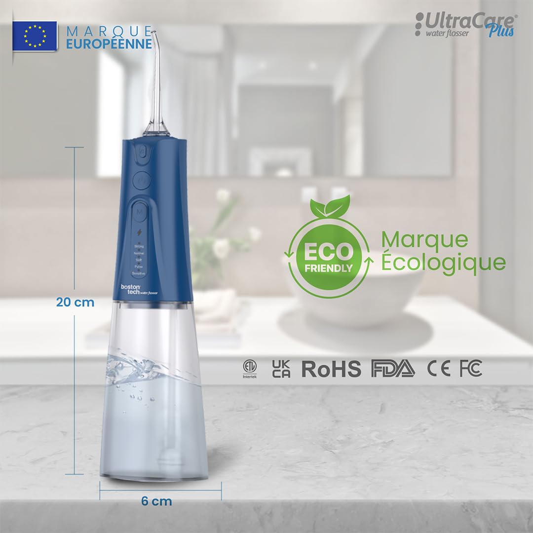 Achat intelligent : Aquapik® Plus Hydropulseur dentaire + Aquapik® Mini en un pack | Économisez et prenez soin de votre santé bucco-dentaire à la maison et en voyage | Répond à différents besoins