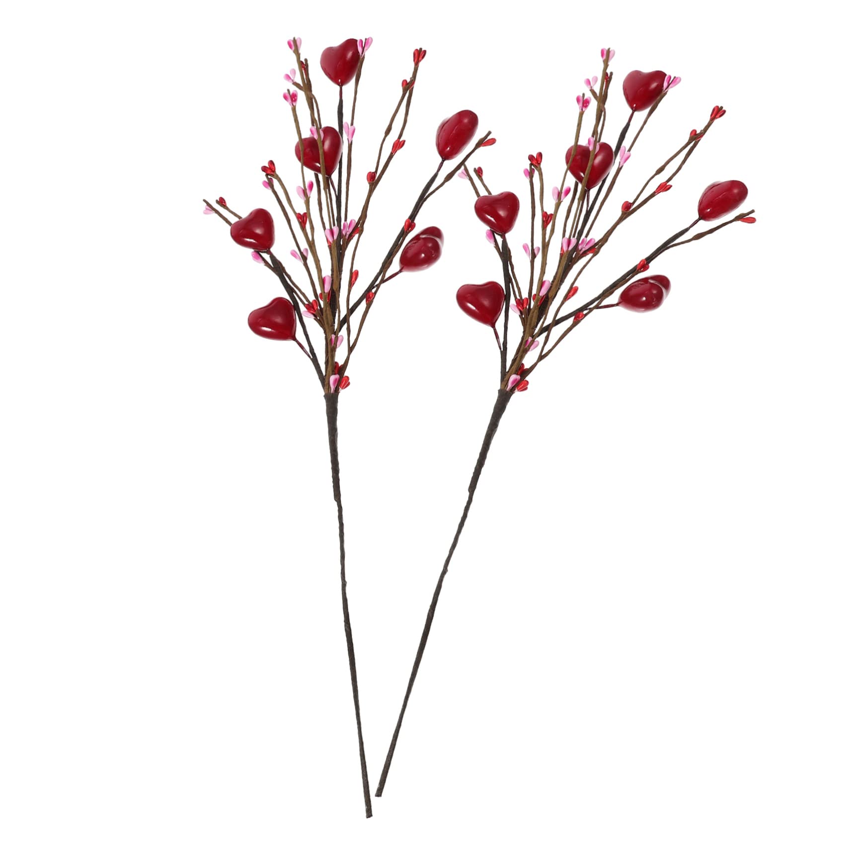 ABOOFAN Ghirlanda Artificiale 10 Pezzi Amore Talee Floreali Di San Rami Artigianali Di Fiori Plettri Per Vasi Di San Steli Di Cuori Artificiali Home Decor Ramo Schiuma Domestico