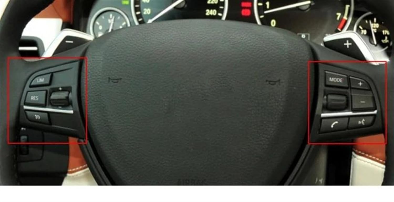 Pulsante Multifunzione sul Volante Auto per BMW 1 2 3 Series X3 X4 X5 X6 F20 F21 F30 F31 F15 F16,Pulsante di Interruttore di Controllo Accessori Auto