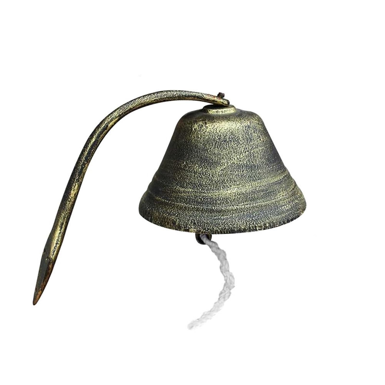 Wind Chimes For Garden Doorbell Vintage Cast IronBell French Wrought Iron Wall Decoration Pendant Bracket Garden Porch