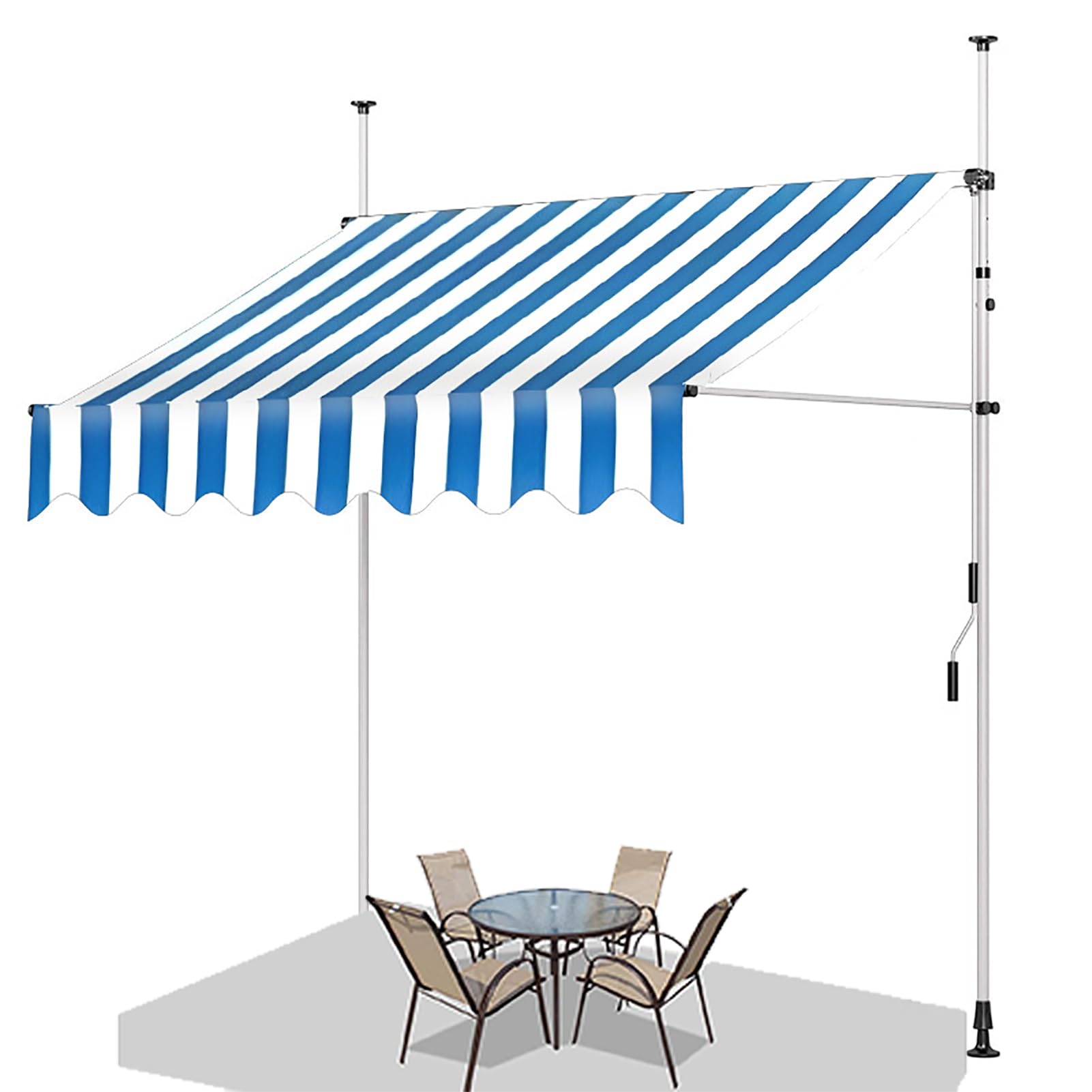 Auvent rétractable extérieur pare-soleil terrasse résistant UV