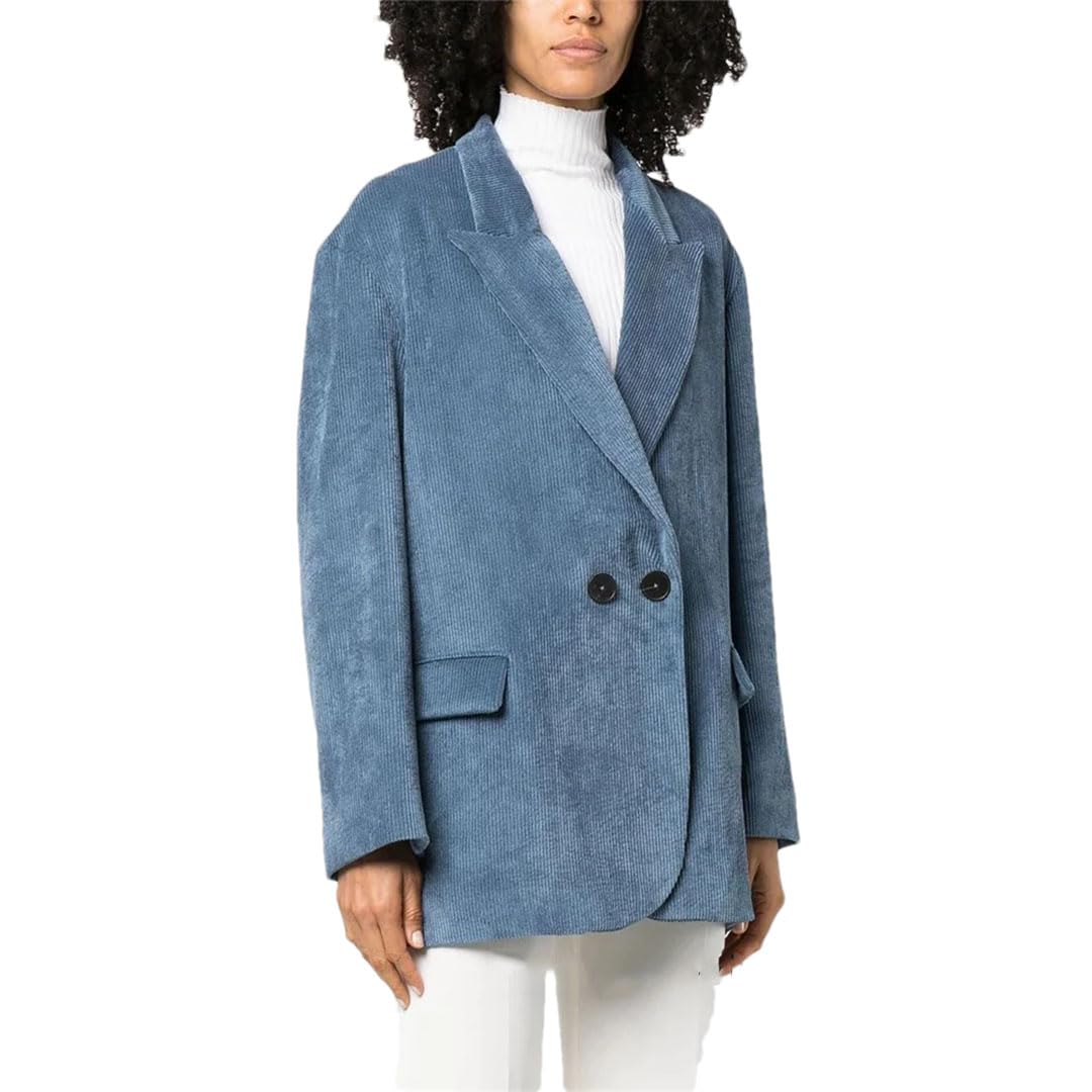 Giacca da lavoro da donna in velluto a coste, slim fit, business casual