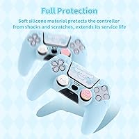 Vista 3 de Funda de silicona para controlador PS5, funda protectora antideslizante, encantadora carcasa protectora de dibujos animados para controlador