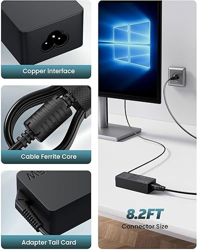 Miniatura 3 de Cable de fuente de alimentación para monitor de CC de 19 V para Asus Hp, pantalla LED HD reemplazo para HP 22cwa 23xi 23bw HP-Pavilion 20 pulgadas