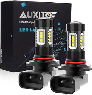 AUXITO H10 9140 9145 LED Fog Light Bulbs Max 80W High Power Extremely Bright 6500K Xenon White LED Bulbs Replacement for Fog Light or DRL,Pack of 2