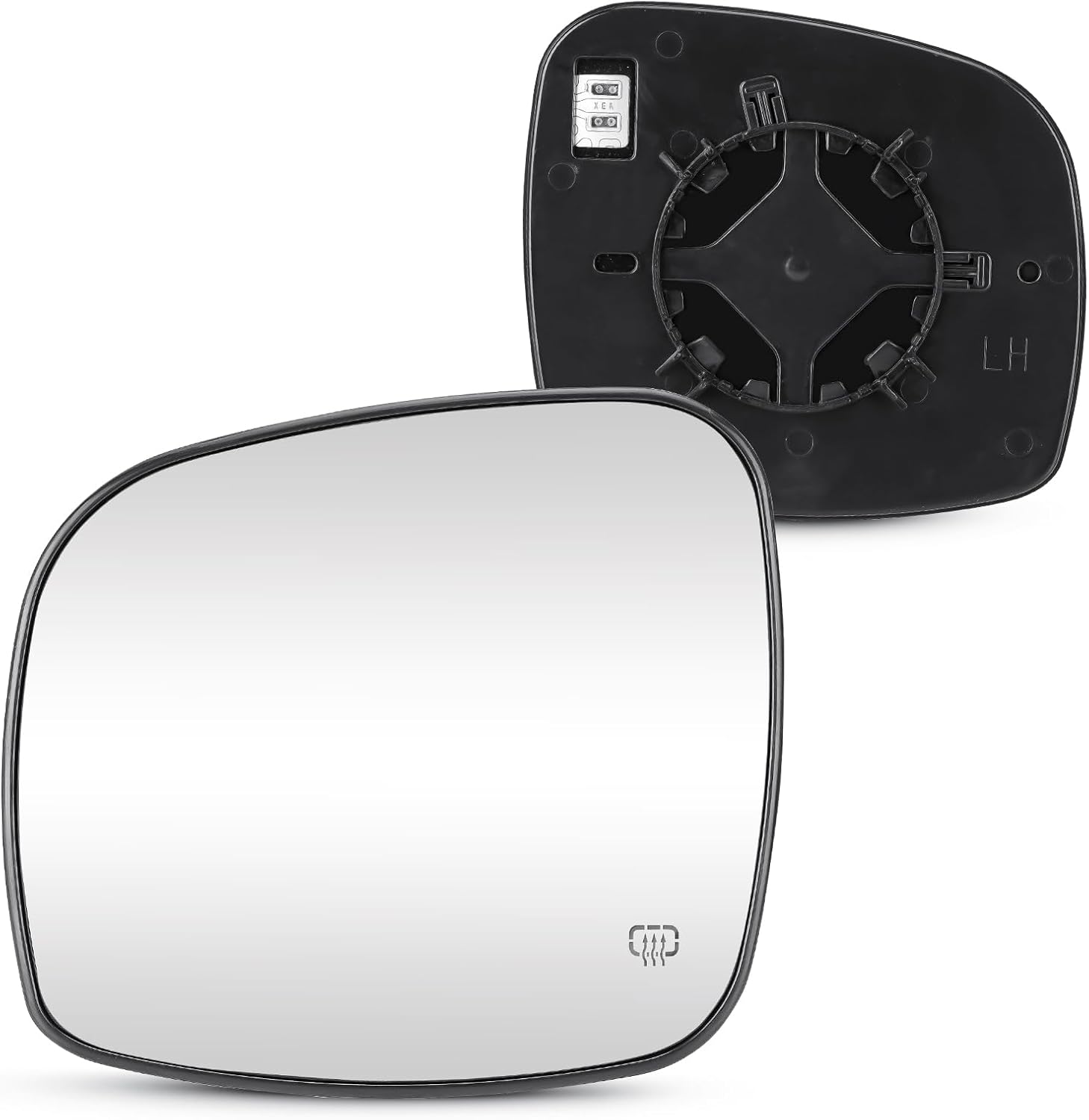 Espejo lateral izquierdo del conductor con calefacción para Dodge Grand Caravan 2008-2020, para Chrysler Town & Country 2008-2016, para RAM CV