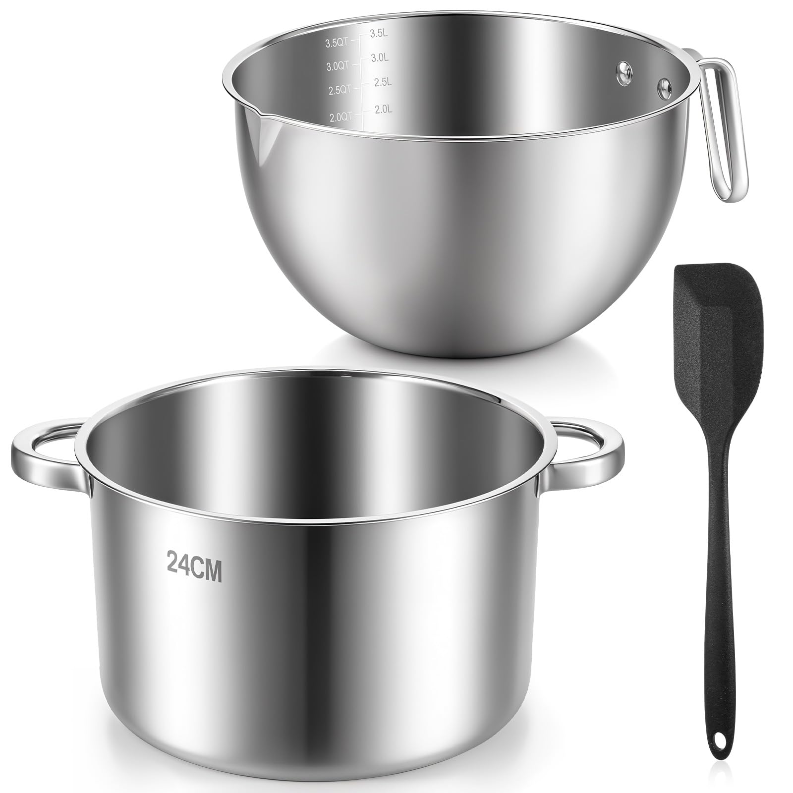 Pot à double poignée 5000ml pour réussir vos ateliers pâtisserie en famille