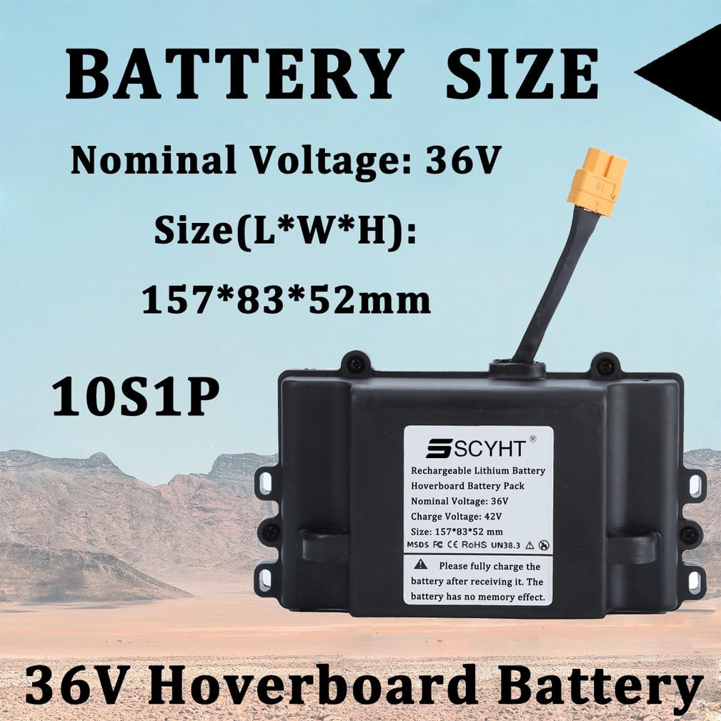 Batterie au Lithium 36 V Batterie Remplacement 3 Ah 2 Ah Batteries Rechargeables 10S1P Batteries pour Hoverboard pour Moteur 50 W 100 W 110 W avec BMS et Port XT60,36v2ah 1pack