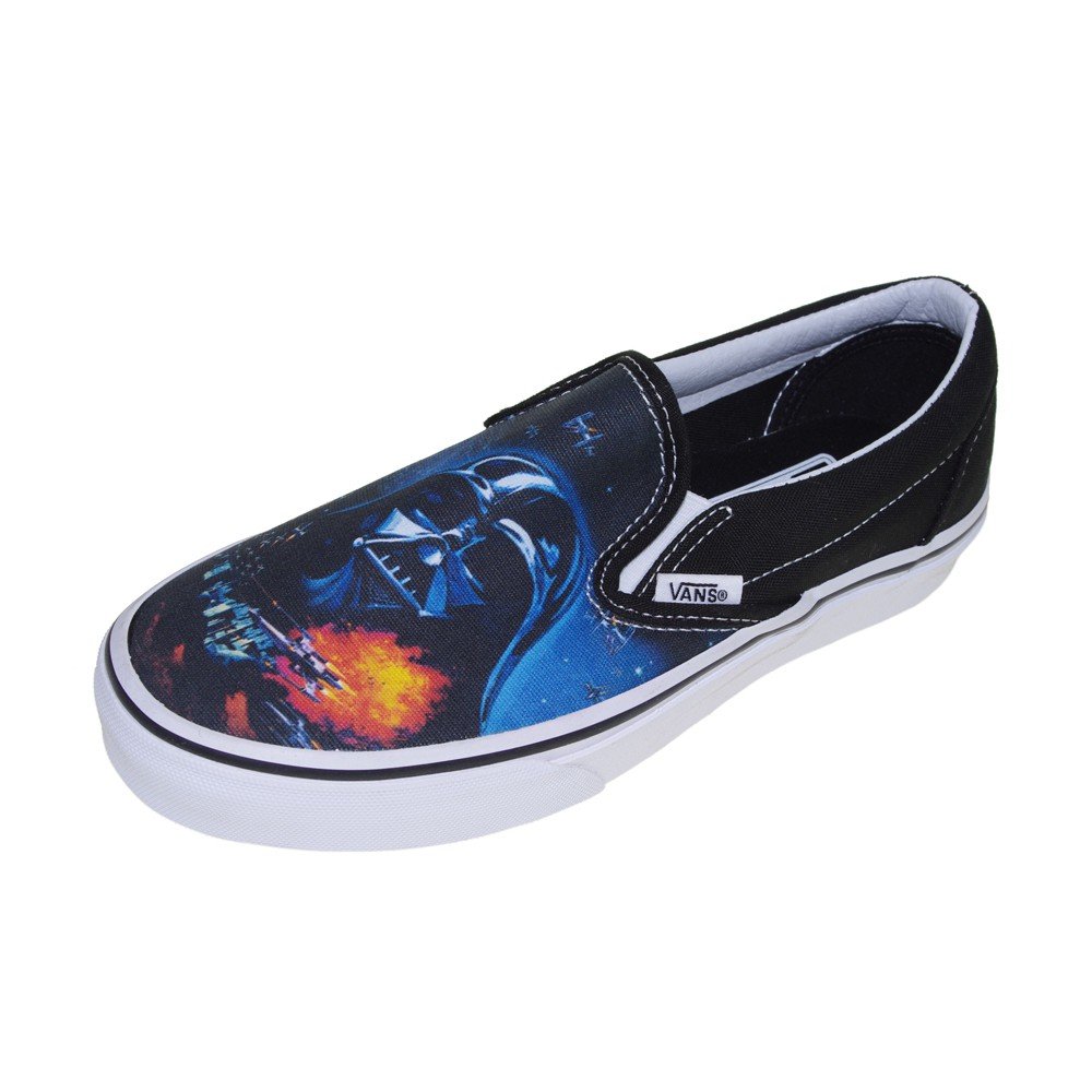 Vans Star Wars Classic Slip on A New Hope Skating Shoes-Black/Multi-4