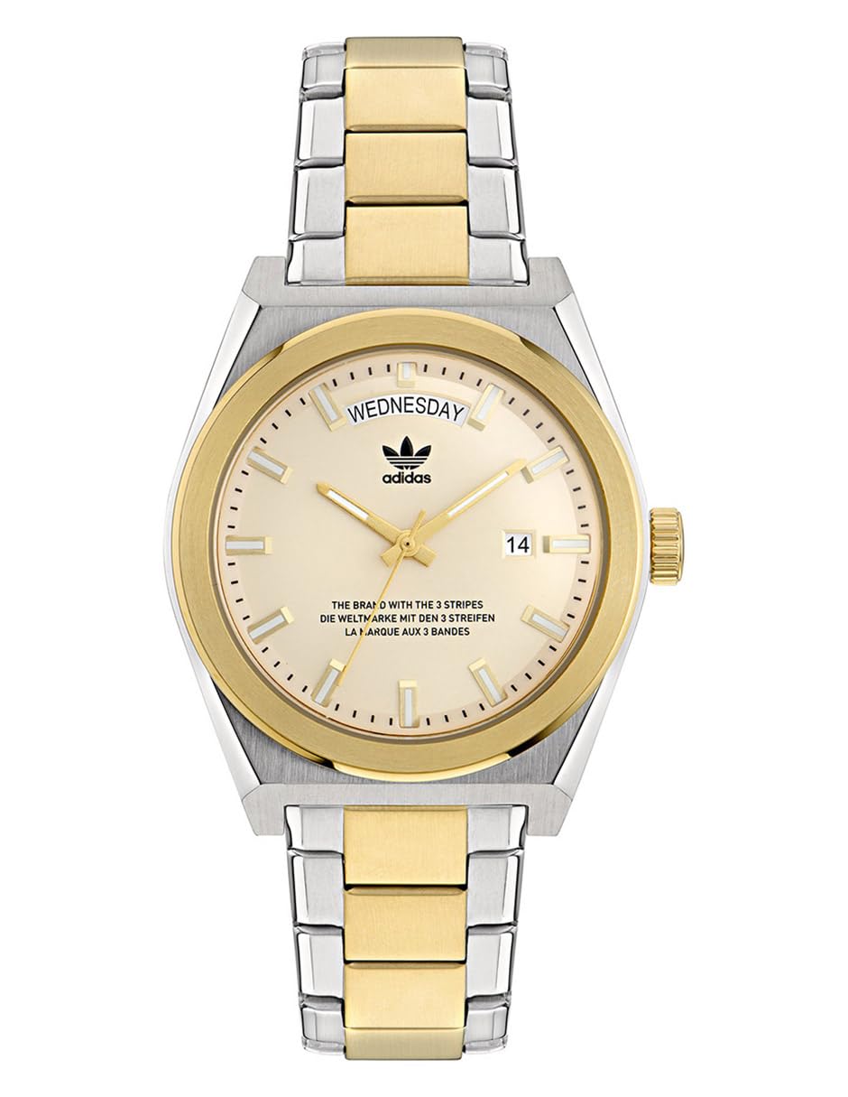 adidas Reloj Code Five Unisex AOSY235422I, Bi Tono, Pulsera