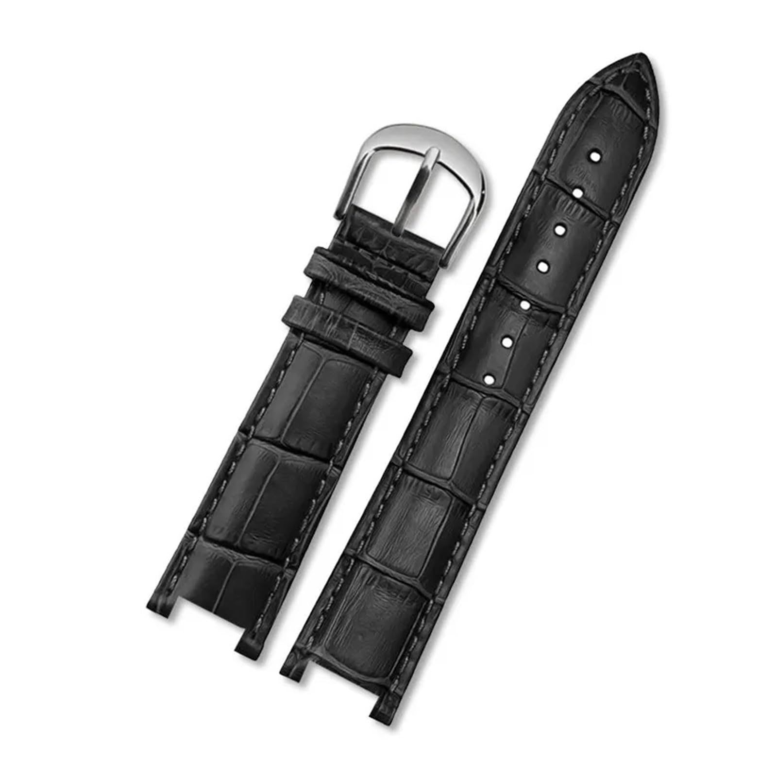 HMFang Genuine Leather Watch Strap Compatible With MK Michael Kors Mike Coles Mk2277 2425 Waterproof Sweat-Proof Notch Watch Band 20mm Wrist Strap