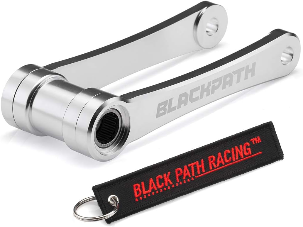 BlackPath - Fits Honda Lowering Link Kit CRF450R + CRF450X + CRF250X Motorcycle Rear Drop 140mm Links (Silver) T6 Billet
