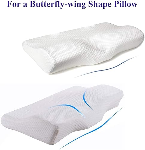 Miniatura 9 de Cozysilk Funda de almohada de seda para almohada ortopédica para dormir, funda de seda de morera pura para almohada cervical ergonómica, funda de