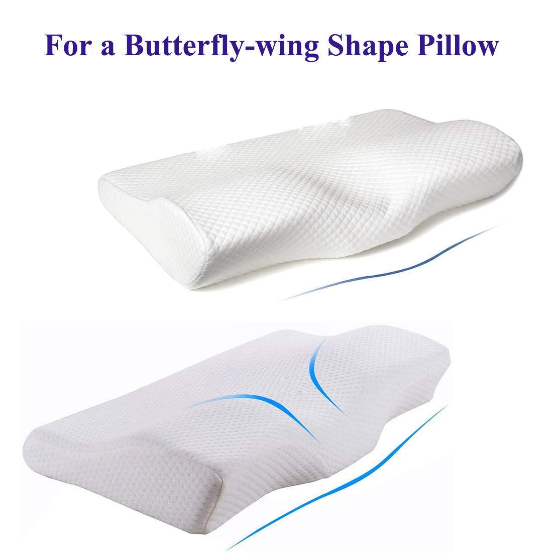 Funda de almohada de seda para almohada ortopédica para dormir, funda de almohada de seda de morera pura para almohada cervical ergonómica, funda para almohada de espuma viscoelástica de