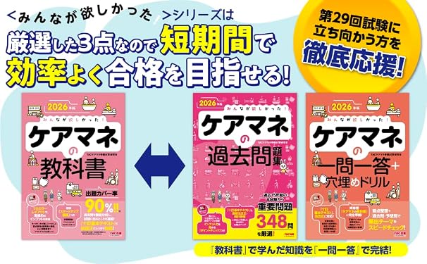 2026年版 みんなが欲しかった！ ケアマネの教科書出題カバー率90%！/過去問を随所に配置/赤シート付/フルカラーテキスト/ケアマネジャー介護支援専門員試験対策tac出版 みんなが欲しかったシリーズ