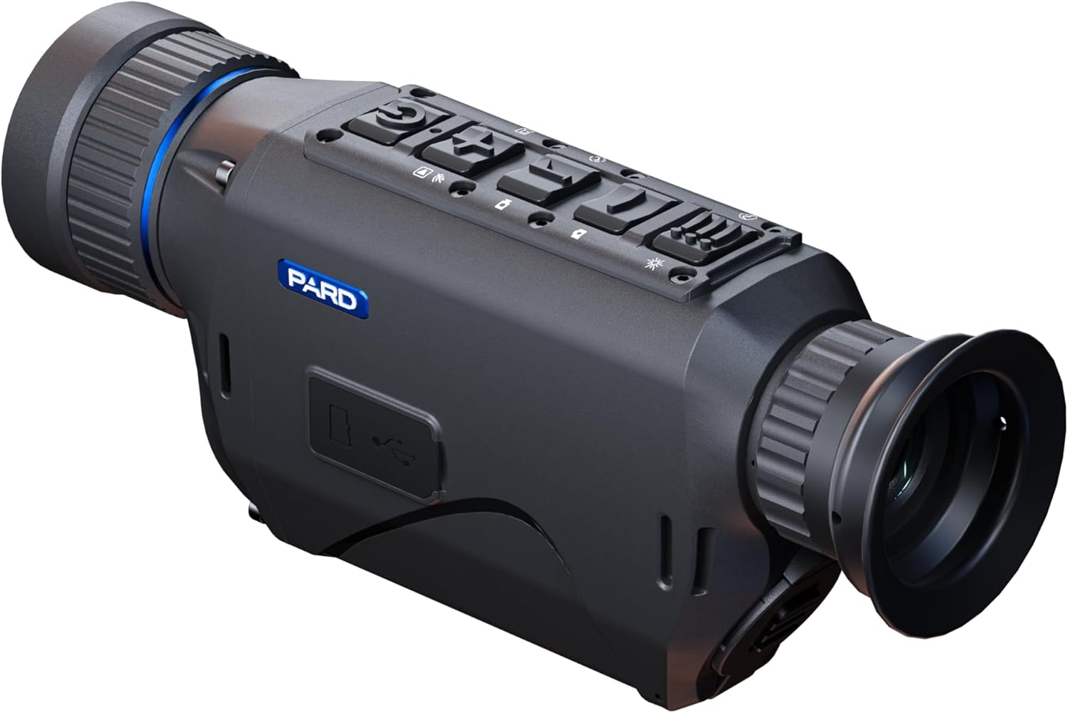 Pard USA Bobcat 640 Thermal Monocular – Night Vision Imaging Optic with 1000m Rangefinder (LRF) – Compact 6-Inch Spotting Scope with 35mm Objective Lens, 2.6X Optical & 8X Digital Zoom