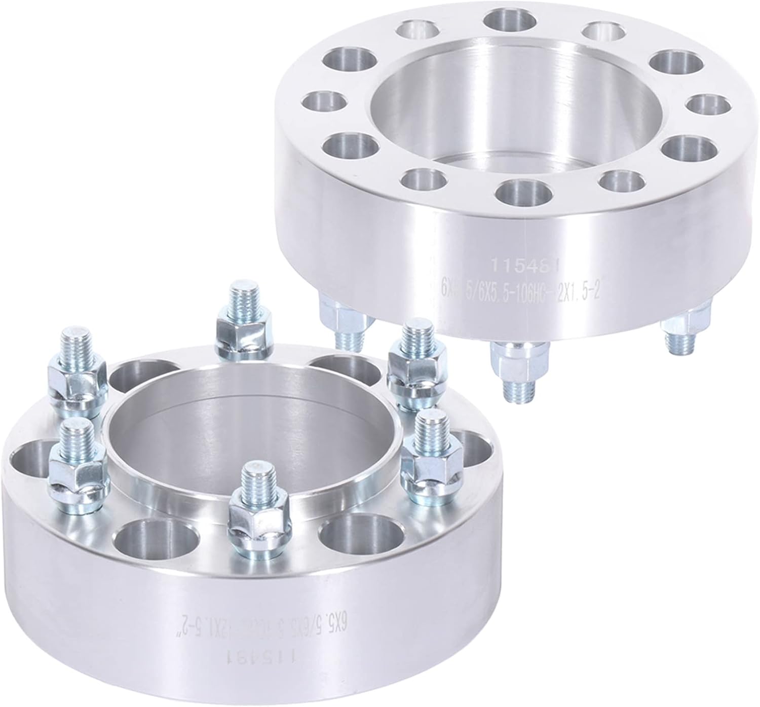 SCITOO 2Pcs Wheel Spacers 2 inch 6x5.5 Bore 106mm Studs 12x1.5 6 Lug Wheel Spacers Adapters Fit for for Toyota for Tacoma for Toyota for 4Runner for Toyota for Tundra for Toyota