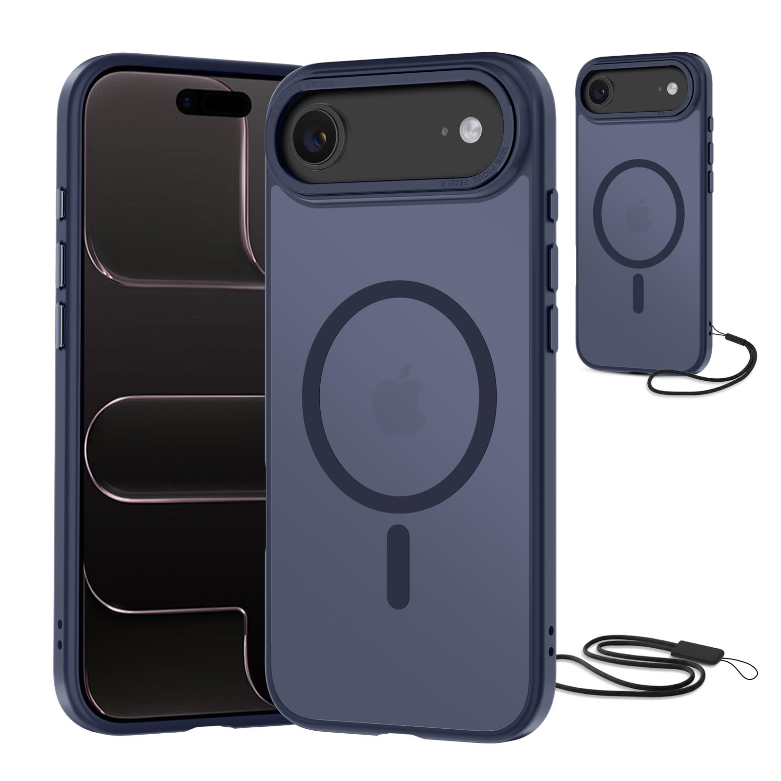NEW'C Magnetisch Hülle für iPhone Serie kompatibel mit MagSafe Ultimate, stoßfest – starker Magnetismus und militärischer Schutz