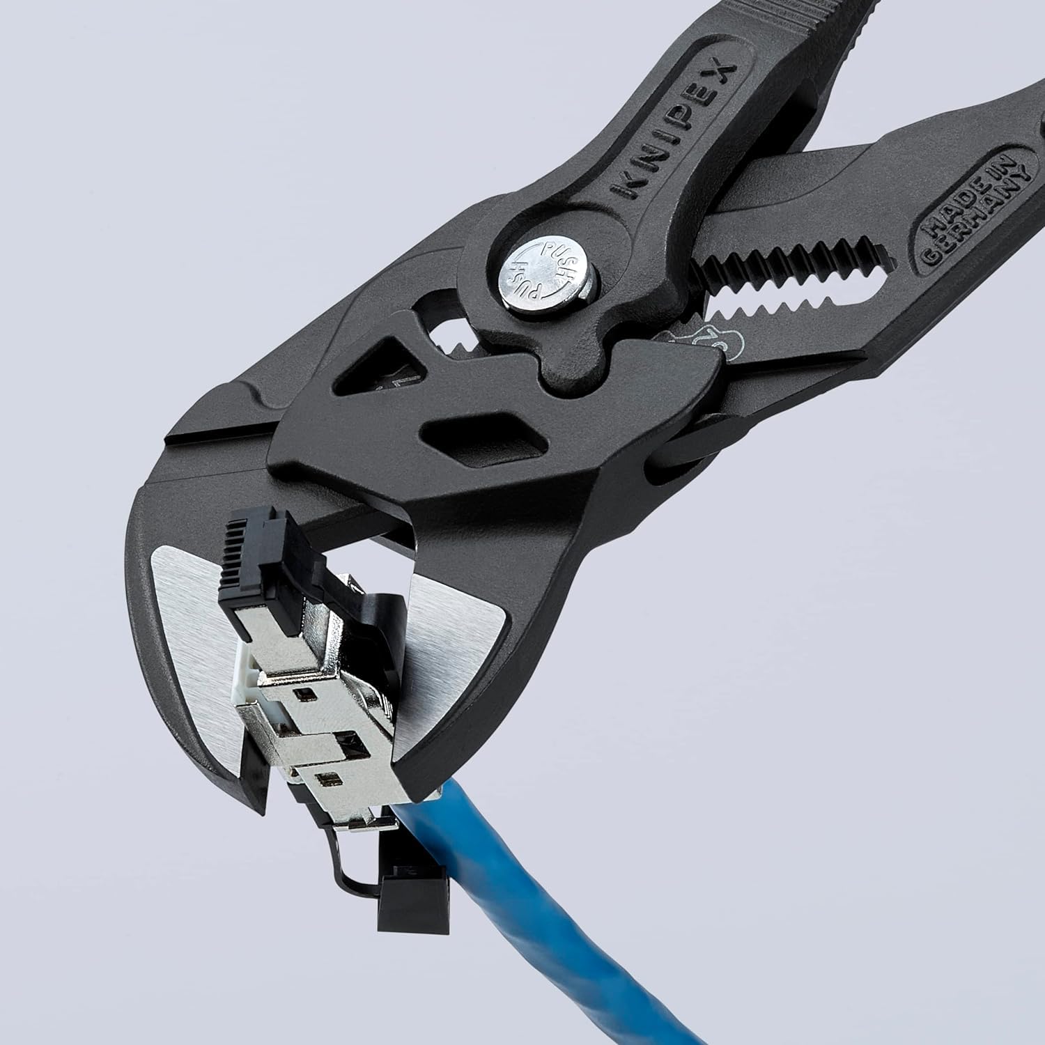 Knipex Sleuteltang | 250 mm Lengte | Tang en Schroefsleutel in Eén | Anti- Slip | Kunststof Bekleed - 86 01 250 SB