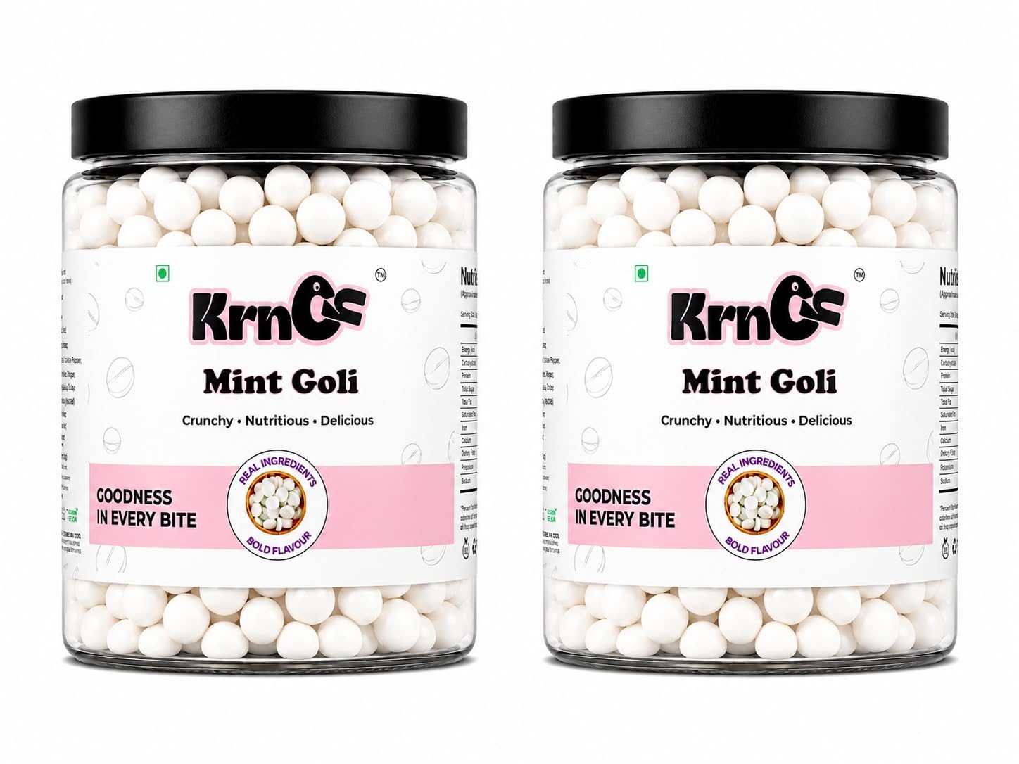 KRNCH Mint Goli Refreshing Candy | Cool Mint Flavoured Sweet Treat | Perfect After Meals And Everyday Enjoyment | Perfect For Parties Picnics Office And Road Trips (400g,Pack of 2)-image-26