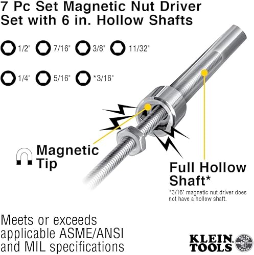 Miniatura 4 de Klein Tools Juego de destornilladores magnéticos y métricos (13 piezas)