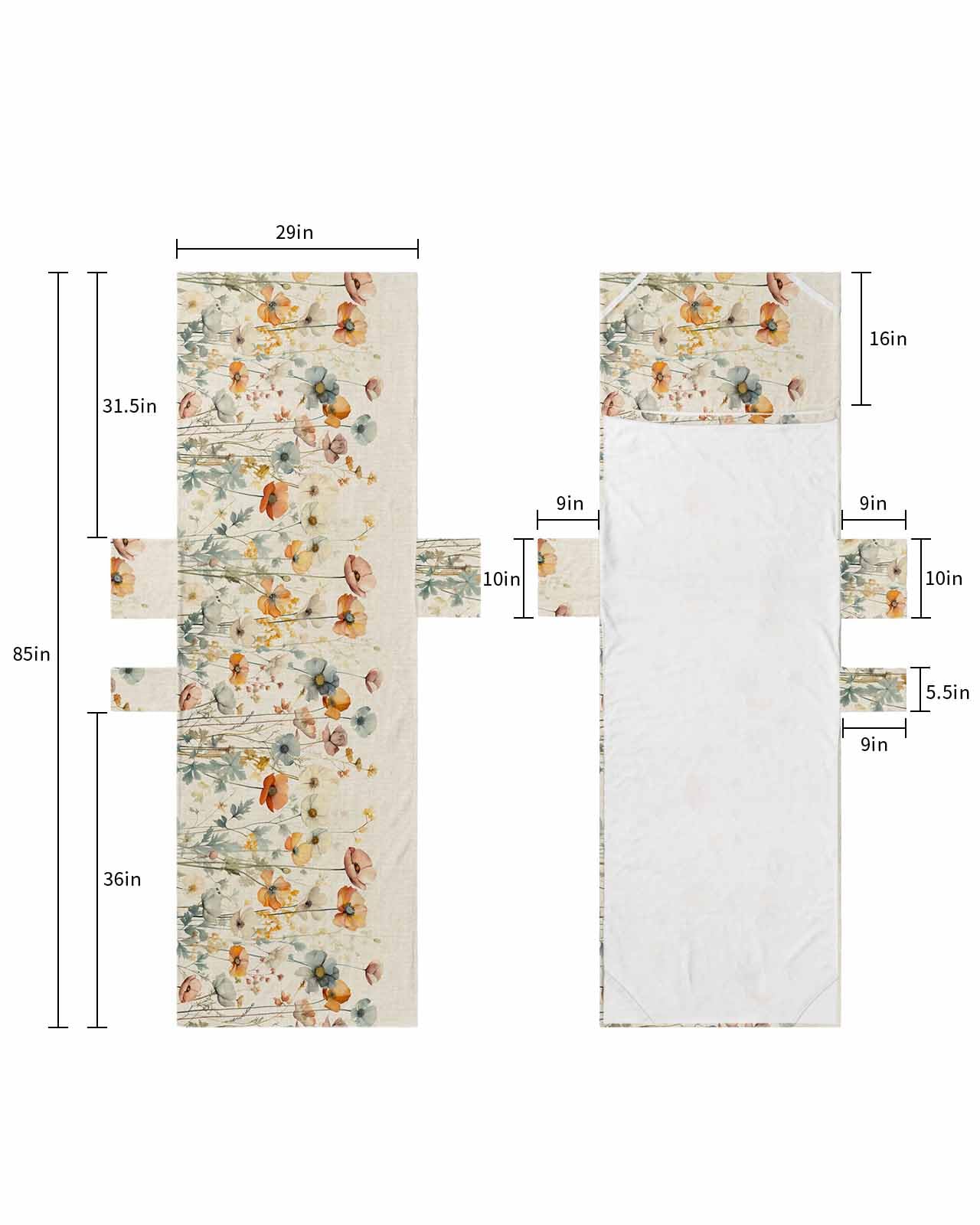 Spring Floral Beach Lounge Chair Towel Cover, Soft Chaise Lounge Towel with Side Pockets Patio Pool Chairs Cover for Beach/Pool Sunbathing 29x85 Elegant Flowers Summer Botanical Rustic