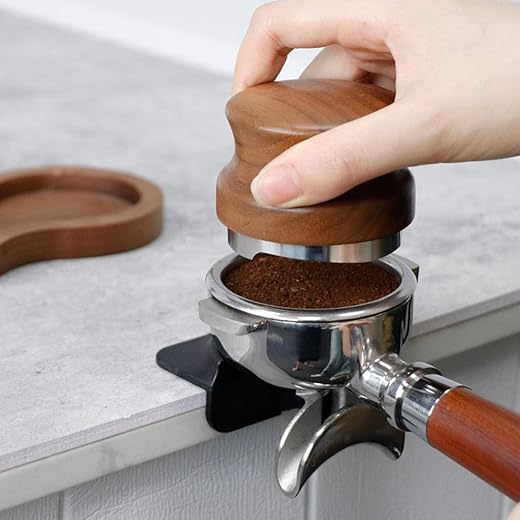 CALANDIS? Silicone Coffee Tamper Pad Coffee Machine Parts for Kitchen Restaurant Black | 1 Coffee Tamper Mat