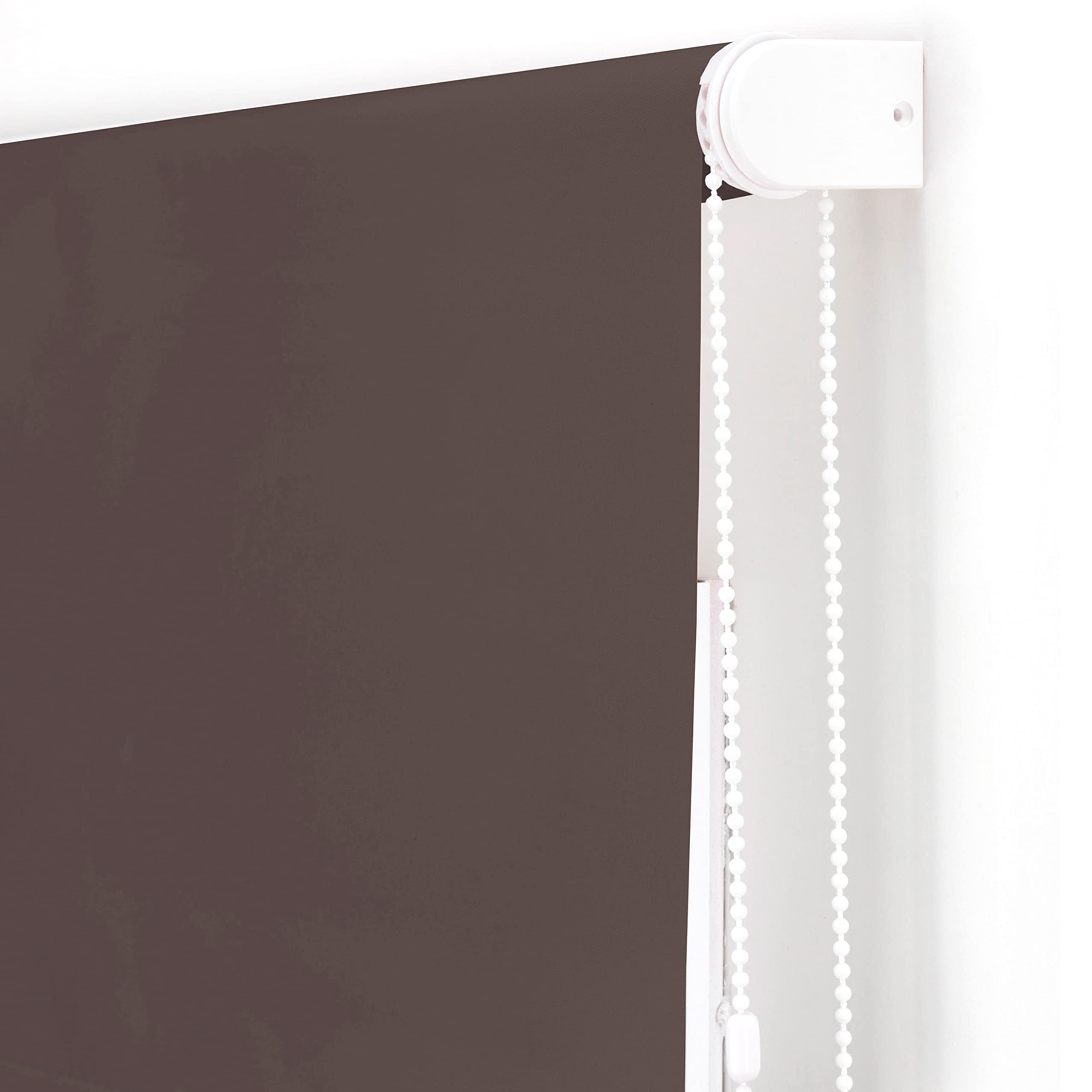 Tenda avvolgibile oscurante liscia, di alta qualità, dimensioni 120 x 175 cm di larghezza x 175 cm di altezza, tenda oscurante, dimensioni tessuto 117 x 170 cm, grigio, isolamento termico