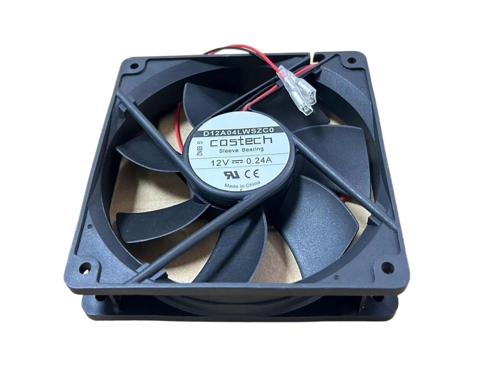 VDOQTLJT D12A04LWSZC0 DC 12V 0.24A 120x120x25mm 2-Wire Cooling Fan ﻿