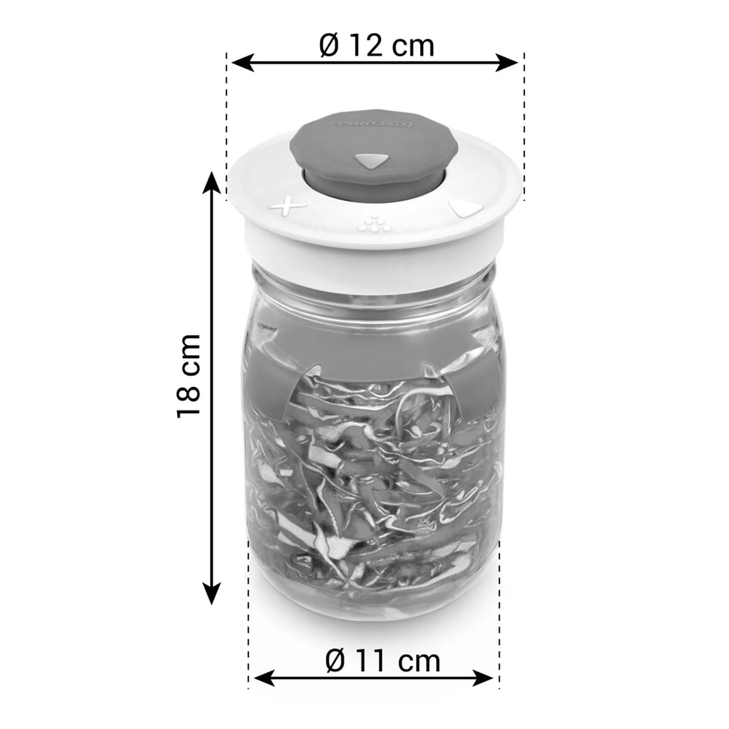 Tescoma 895326 Set vaso da fermentazione 1l, kit per verdure e sottaceto.