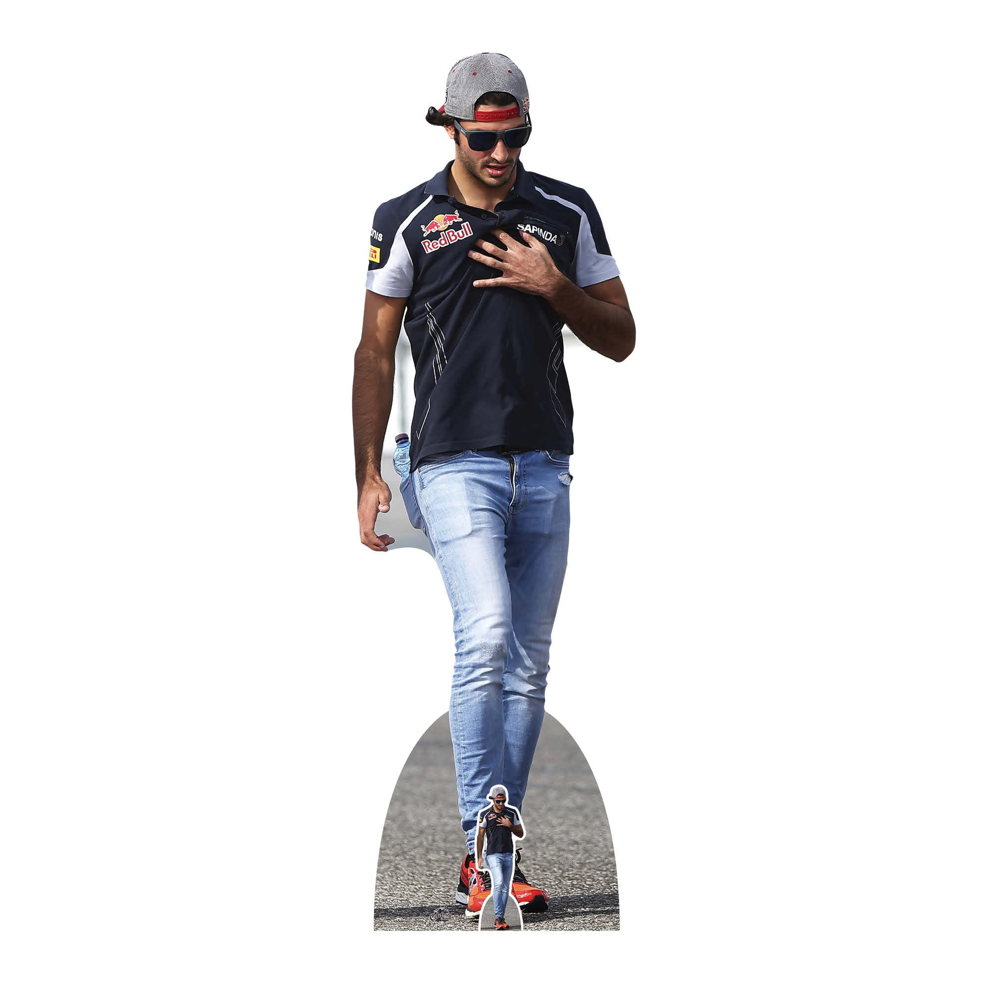 Star Cutouts Carlos Sainz Cs1045 Lifesize Cardboard Cutout With Mini Racing Driver