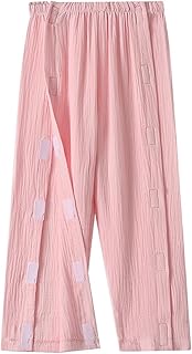 2025 - Pantalones unisex con hombros largos para niños con todos los cierres adhesivos para la recuperación de grietas y quimioterapia. Pantalones para niños