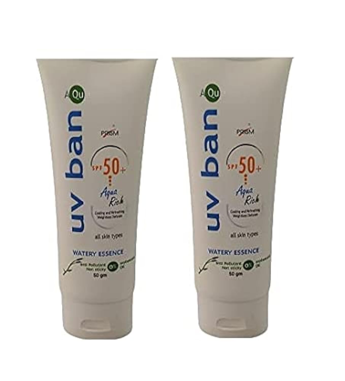 Entirety PRISM UV Ban Aqua Rich SPF 50+ SUNSCREEN (50 GM) ( PACK OF 2 )