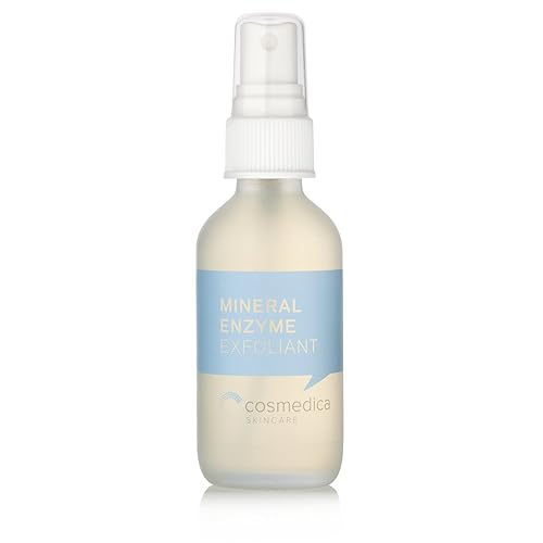 Cosmedica Skincare Exfoliante facial con enzima mineral de 2 onzas, tónico exfoliante suave, seguro de usar en todo tipo de piel, vegano, libre de