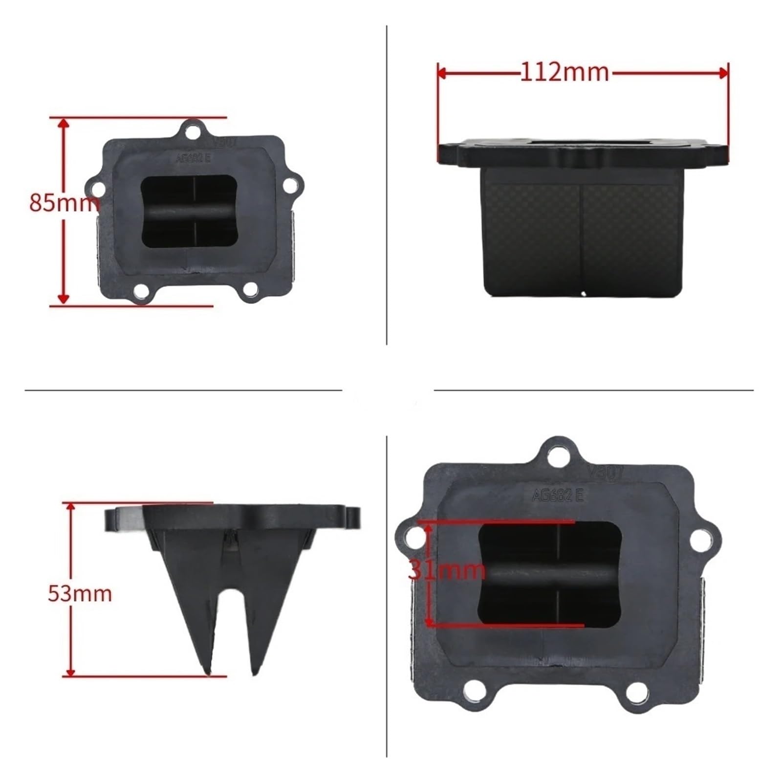 Systèmes De Valves À Lames Et Accessoires Pour RM250, Passend fürYamaha YZ250, YZ250X, YZ 250 250X CLAPET BOITE POUR