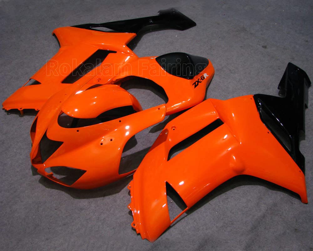 STANDART 6-13 8冊セット Orange Schwarz ZX 6R 2007 2008 Verkleidung für Kawasaki ZX-6R ZX