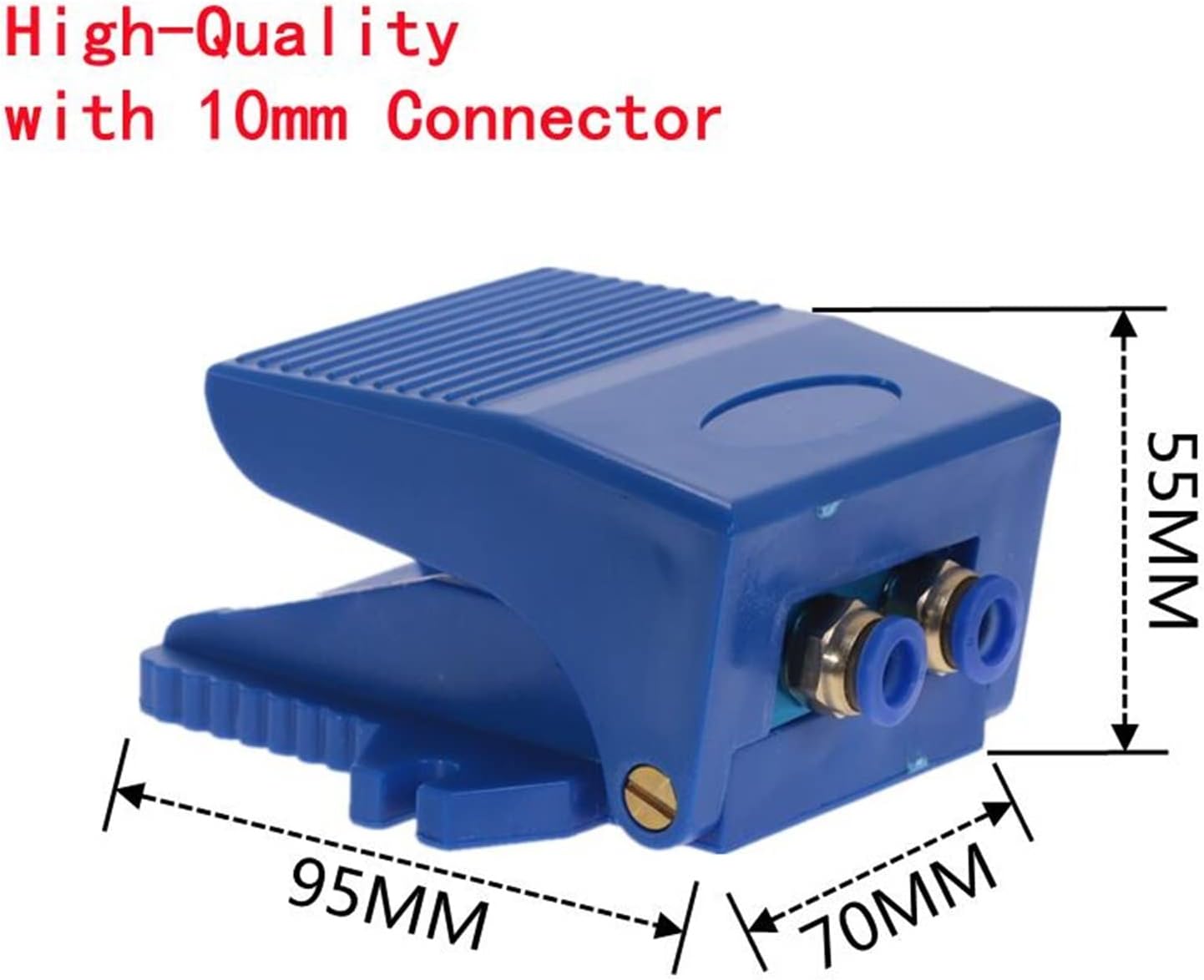 Spray Water Connection Pneumatic Pedal Valve Foot Switch Spring Automatic Reset Silver (Color : Foot valve A PC 10MM)