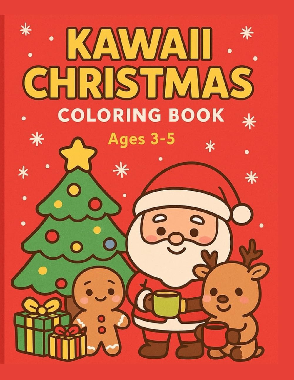 Kawaii Christmas Coloring Book