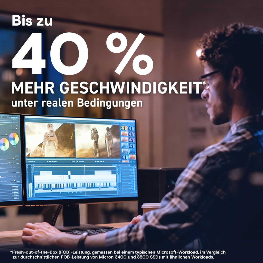 Crucial T705 M.2 NVMe PCIe 5.0 x4 Gen5 mit weißem Kühlkörper 2TB – Bild 7